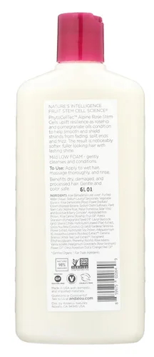 Miniatura 2 de Andalou Naturals Champú onza líquida, cuidado de color complejo 1000 rosas, 11.5 onzas líquidas