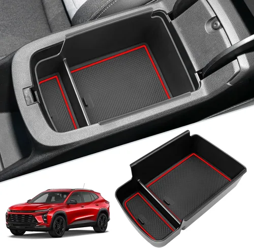 SKTU Para Chevrolet Trax 2024 2025 2026 Organizador de Consola Central 2024 2025 2026 Bandeja de Consola Chevy Trax Caja de Almacenamiento de Trax