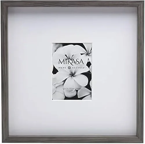 Miniatura 25 de Mikasa Wood Gallery - Marco de pared de 15 x 15 pulgadas, mate a 5 x 7, 16 x 1.57 x 16 pulgadas, nogal
