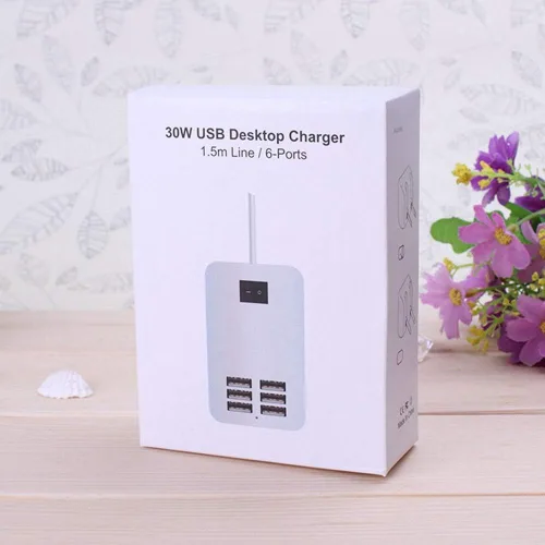 Miniatura 6 de Estación de carga USB, puerto de carga USB de 6 puertos adecuado para teléfonos inteligentes, todos los dispositivos de carga con SBU, cargador