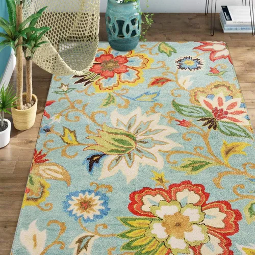 Miniatura 24 de Lahome - Tapete floral con estampado de cachemira, lavable, antideslizante, pequeño, anti-manchas, suave, para baño, entrada, dormitorio, Negro