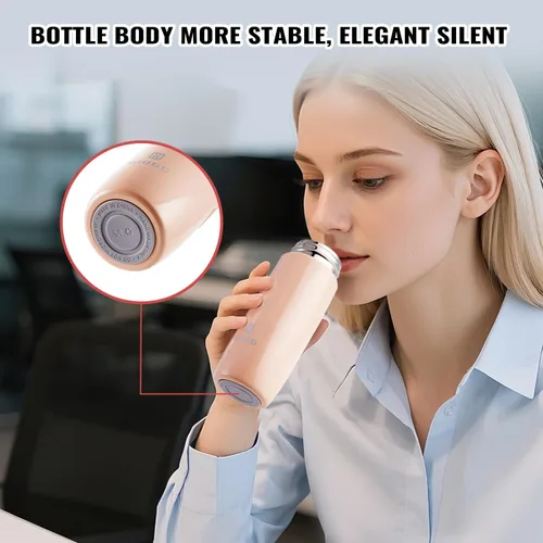 Miniatura 5 de Botella Térmica Pequeña Botella de Agua Aislada al Vacío Mini 200ml/6.8oz Botella de Agua de Acero Inoxidable Térmica para Bebidas Calientes y Frías