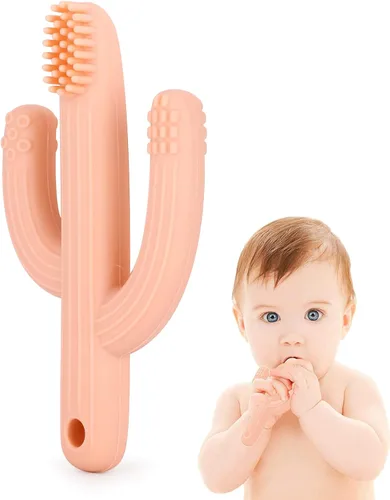 Miniatura 6 de Mordedor de cactus, juguetes de dentición para bebés, alivio del dolor, cepillo de dientes suave para bebés, niños pequeños, niños y niñas, orgánico