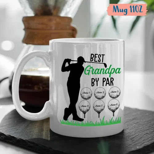 Miniatura 4 de Taza de café personalizada para el mejor abuelo por par, regalo para abuelo, tazas de abuelo, tazas personalizadas para abuelo con nombres de niños