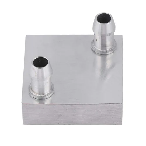 Cabezal de refrigeración por agua para computadora, bloque de aluminio de refrigeración por agua de 1.575 x 1.575 in para radiador de CPU, disipador