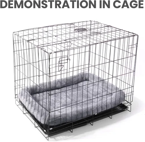 Miniatura 5 de Patas Lague Cama Bolster para Perros Extra Pequeños 16''x12'', Cama Sofá de Espuma Suave y Cálida para Mascotas, Alfombrilla para Jaula de Gris