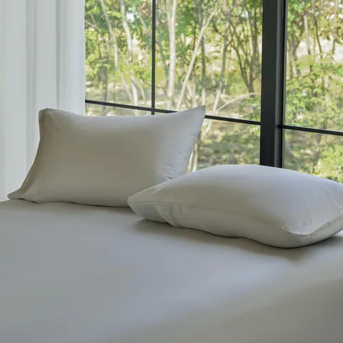 Miniatura 14 de Juego de fundas de almohada DOZ, 100% viscosa derivada del bambú, cultivada orgánicamente, extremadamente suave, sedosa, transpirable, refrescante