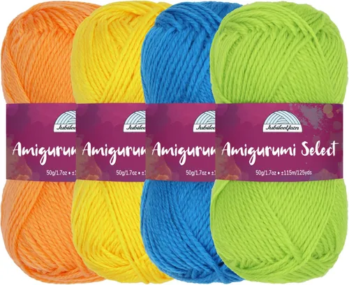 Miniatura 17 de JubileeYarn Amigurumi Select - Hilo de acrílico para bebé - Surtido de inspiración 83-4 madejas