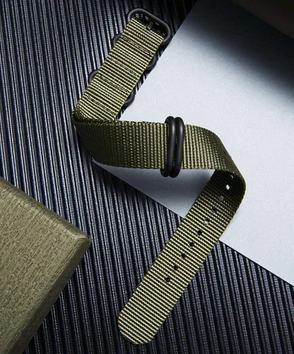 Miniatura 2 de BINLUN Nylon Watch Strap Thick Premium Ballistic Multicolor Bands for Men Women 18mm 19mm 20mm 21mm 22mm 23mm 24mm with Military Heavy Duty 5 Rings