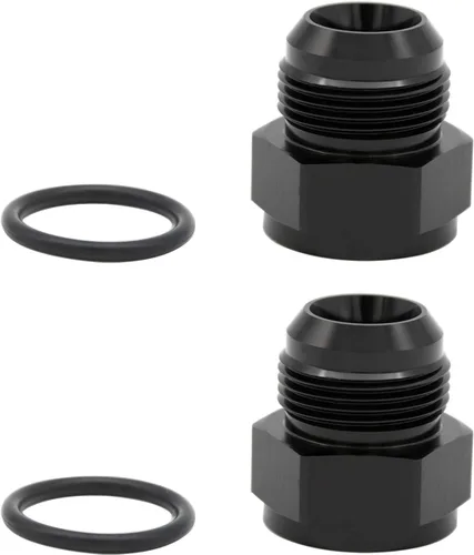 Miniatura 25 de 1/8 NPT hembra a -3 AN AN3 macho Flare Thread Expander adaptador Expander Accesorios de manguera Aluminio Negro
