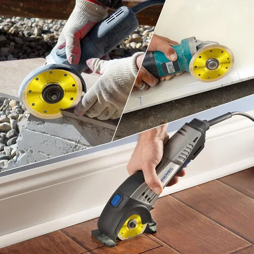 Miniatura 7 de GoYonder 7 hojas de sierra para azulejos húmedos para amoladora angular, hojas de sierra de diamante superfinas para corte húmedo y seco, hoja