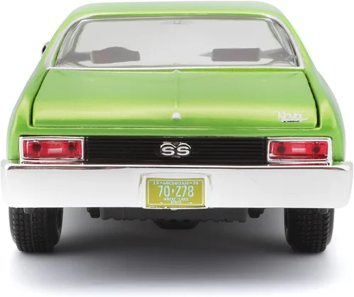Miniatura 6 de Maisto 1:24 Escala 1970 Chevrolet Nova SS Vehículo fundido a presión (los colores pueden variar), verde