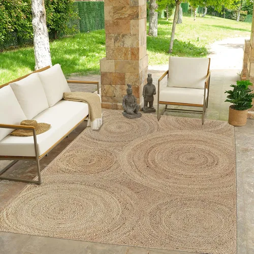 Miniatura 5 de Collection - Alfombra de pasillo de yute natural de 3 x 10 pies, para corredor de cocina, pasillo, interior, beige hueso, NR-04-3x10 pies Beige