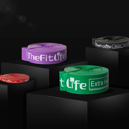 Miniatura 6 de TheFitLife - Bandas de asistencia para dominadas - Bandas de resistencia para entrenamiento, bandas largas de ejercicio para fitness, banda