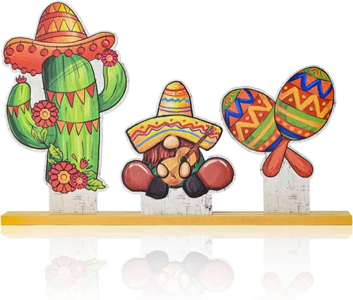 Miniatura 11 de Smile - Juego de decoración patriótica de madera, 3 piezas con bandeja escalonada del 4 de julio con camión rojo, gnomo y pila de estrellas