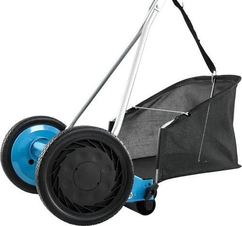 Miniatura 37 de American Lawn Mower Company 1204-14 Cortacésped de carrete de empuje de 4 hojas de 14 pulgadas, color rojo