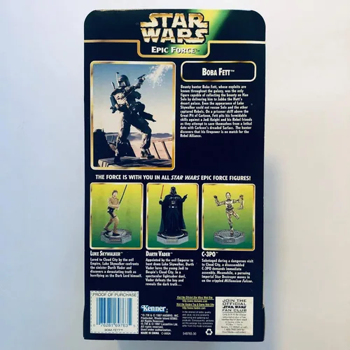 Miniatura 2 de Star Wars Epic Force - Figura de Boba Fett de 6 pulgadas sobre base giratoria de 360°