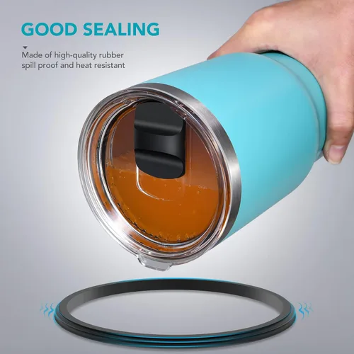 Miniatura 4 de Tapa para vaso de vino de 10 onzas, tapas de repuesto compatibles con tazas YETI de 6 onzas, taza apilable de 8 onzas y vaso de vino de 10 onzas