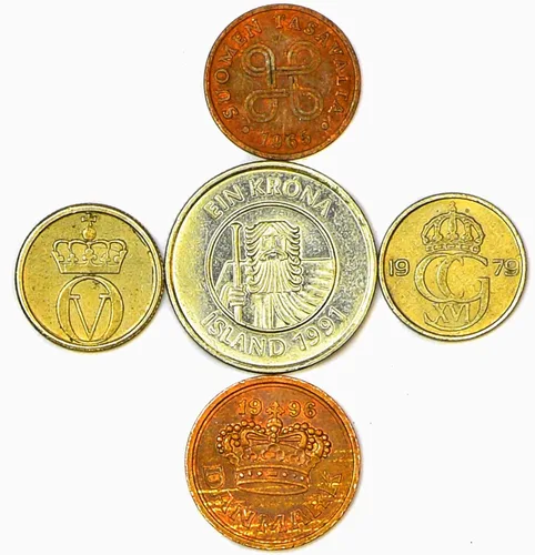 Miniatura 43 de LOTE de 28 Monedas Diferentes de la UE (Colección PRE-Euro) - Monedas Coleccionables, Monedas Antiguas para Álbum o Exhibición