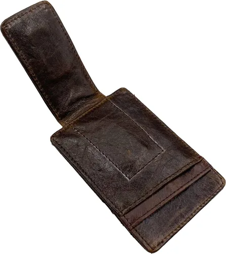 Miniatura 3 de broche para dinero, cartera con bolsillo frontal, cartera minimalista, para hombre
