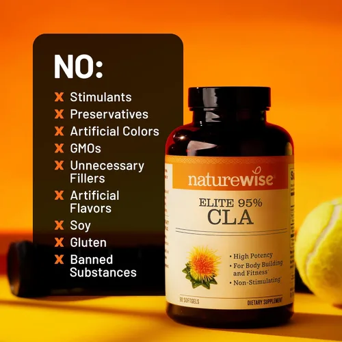 Miniatura 8 de Cápsulas blandas NatureWise Elite CLA 95 % 1187 mg, NW10326, 1, 1