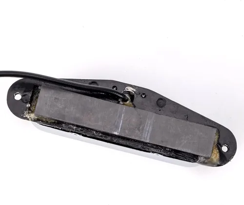 Miniatura 4 de Swhmc Telecaster Pastilla de cuello, bobina única de alta salida para guitarra con cubierta cromada para piezas de guitarra eléctrica Fender Squier