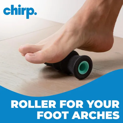 Miniatura 5 de Rodillo de espuma Chirp Wheel – Alivio específico para espalda y cuello, estirador de la columna lumbar, estirador de espalda de descompresión