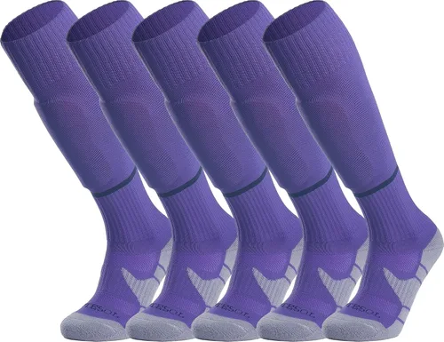 Miniatura 24 de APTESOL - Calcetas de fútbol hasta la rodilla (paquetes de 1/3/5) Calcetas acojinadas para niños, jóvenes, adultos, para equipos deportivos OTC