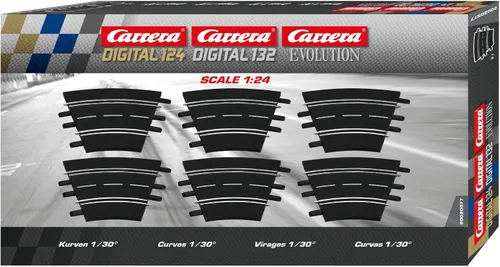 Miniatura 2 de Curva 1/30, 6 piezas - Digital 124/132 y analógico