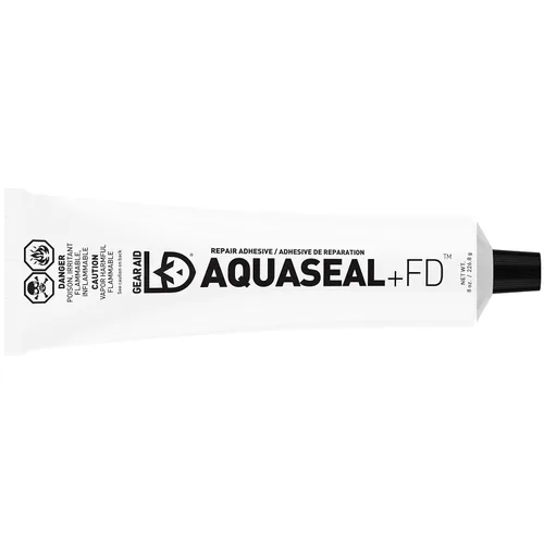 GEAR AID Aquaseal FD Adhesivo de reparación flexible y duradero para fijar desgarros y agujeros en vadeadores, trajes de neopreno, inflables de PVC,