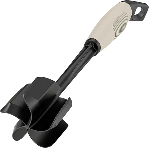 Ourokhome Picador de carne y triturador de papas, triturador de carne molida de nailon resistente al calor para hamburguesas, 5 cuchillas curvas,