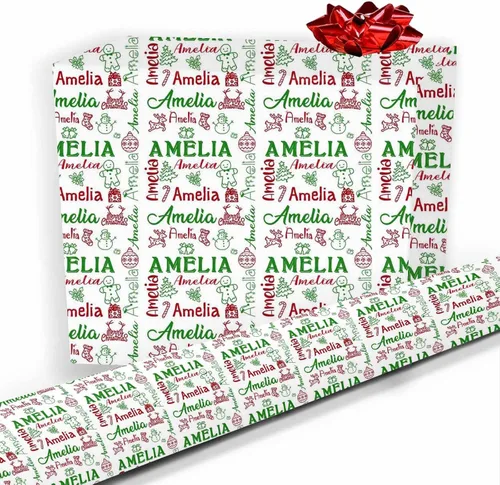 Miniatura 26 de Papel de regalo personalizado, divertido papel de regalo para cara, foto, nombre, Día del Padre, rollo de regalo para papá, hombres, mujeres, niños