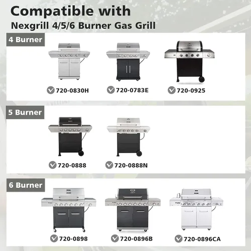 Miniatura 3 de Piezas de repuesto de placas de calor para parrilla Nexgrill, tiendas de campaña de calor de acero porcelánico para parrilla de gas Home Depot