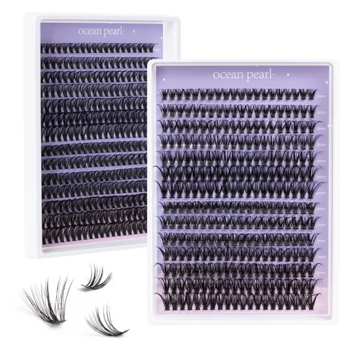 Miniatura 9 de Extensiones de pestañas individuales, 144 unidades, extensiones de pestañas individuales de 0.394-0.630 in de longitud, pestañas postizas naturales