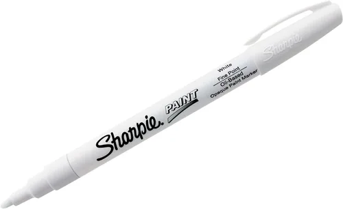 Sharpie Marcador de pintura a base de aceite, punta fina, tinta blanca (1873937)