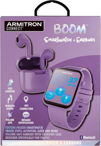 Miniatura 5 de Armitron Connect Boom Smartwatch y auriculares, rastreador de salud y fitness, modos deportivos, resistente al agua y más