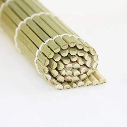 Miniatura 5 de JapanBargain, Kit de fabricación de sushi, 2 alfombrillas de bambú verde con paleta de arroz y esparcidor, juego de rodillos de sushi japonés