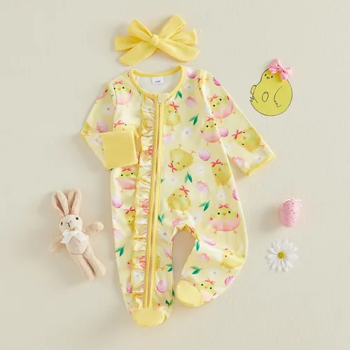 Miniatura 4 de Kuriozud - Mameluco para recién nacido, unisex, con pie, de una pieza, pijama, mameluco para bebé