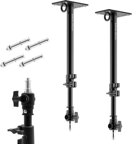Meking Brazo de brazo de montaje en pared para cámara fotográfica, montaje en pared de techo de hasta 22 pulgadas para luz estroboscópica de estudio