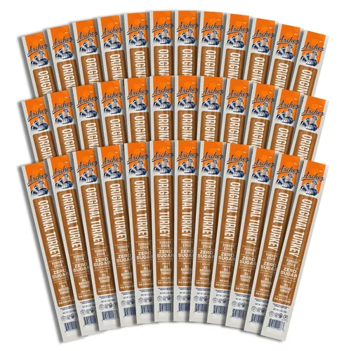 Miniatura 8 de Archer Jerky Mini palitos de pavo - Palitos de pavo totalmente naturales, aperitivo de proteína para personas, aperitivo de carne, sin gluten, keto