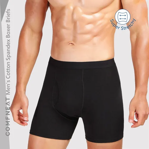 Miniatura 2 de Comfclean - Calzoncillos para hombre, 5 o 7 unidades, algodón y elastano, sin etiquetas, cómodos, suaves, elásticos