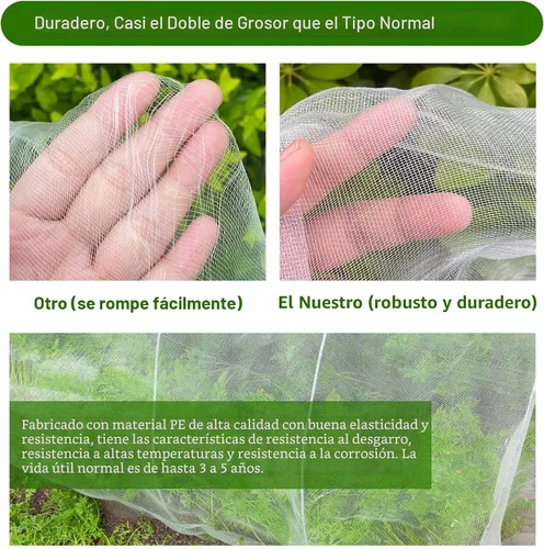Miniatura 4 de Red de jardín Jevrench duradera ultra fina para jardín, cubierta de filas para plantas de jardín, hace que las plantas, verduras, frutas y flores