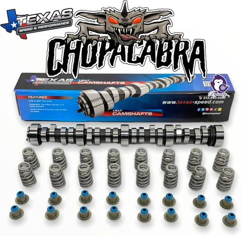 Texas Speed TSP Chopacabra Kit de Árbol de Levas para Camiones con Resortes de Colmena y Sellos LS 4.8 5.3 6.0 6.2 Vortec 1999-2013