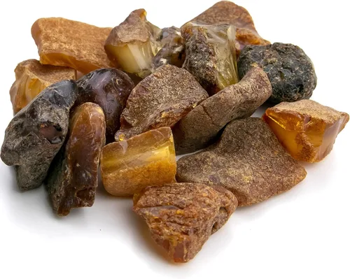 Piedras ámbar crudas – Piedra de ámbar suelta natural sin pulir hecha a mano certificada para manualidades de joyas y pulido de cuentas - Amber