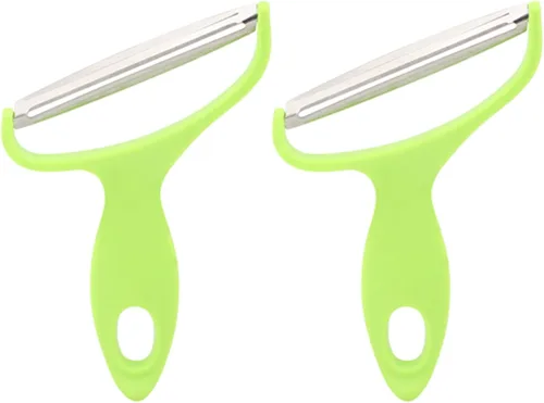 Miniatura 8 de Agatige Trituradora de repollo, 2 piezas, boca ancha, acero inoxidable, pelador de patatas y verduras, ralladores de repollo, cocina imprescindible