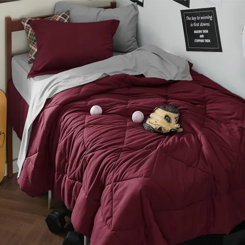 Miniatura 47 de Bedsure Juego de edredón tamaño King – Ropa de cama reversible de 7 piezas verde bosque, juego de cama tamaño King para todas las estaciones, cama