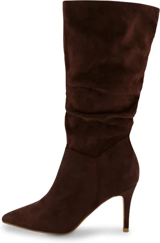 Miniatura 2 de CUSHIONAIRE Botas Porsha de tacón fruncido para mujer con espuma viscoelástica, anchos disponibles, Negro
