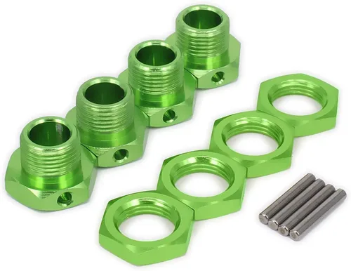 Adaptador de tuercas de rueda hexagonal de aluminio de 0.669 in para Arrma 6s BLX Infracción Limitless Mojave Typhon hopups piezas de actualización