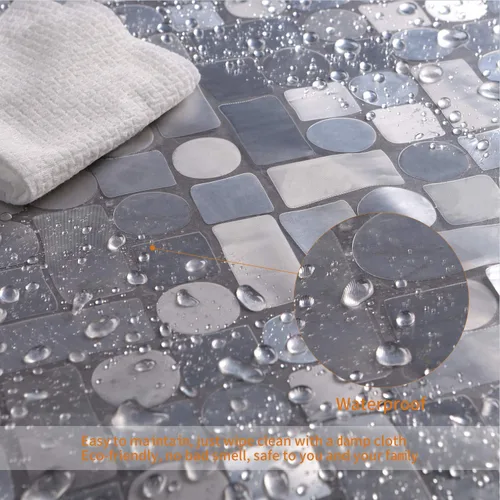Miniatura 5 de WELTRXE - Cortina de ducha EVA impermeable, transparente de 8G, cortina de ducha de plástico resistente con imanes para cabina de ducha en el baño
