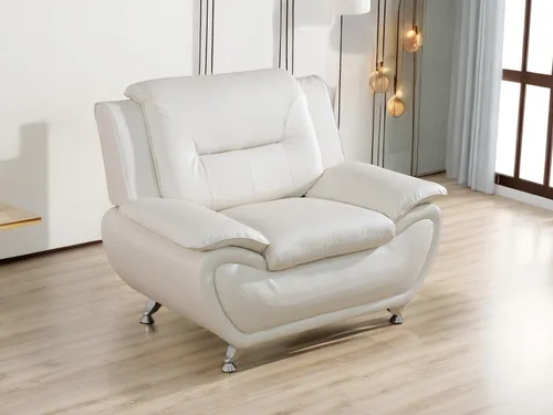 Miniatura 16 de Juego de sofá de cuero (3 piezas, cuero negro B), muebles de sala de estar para apartamento, material de estilo minimalista, fácil montaje B-cuero